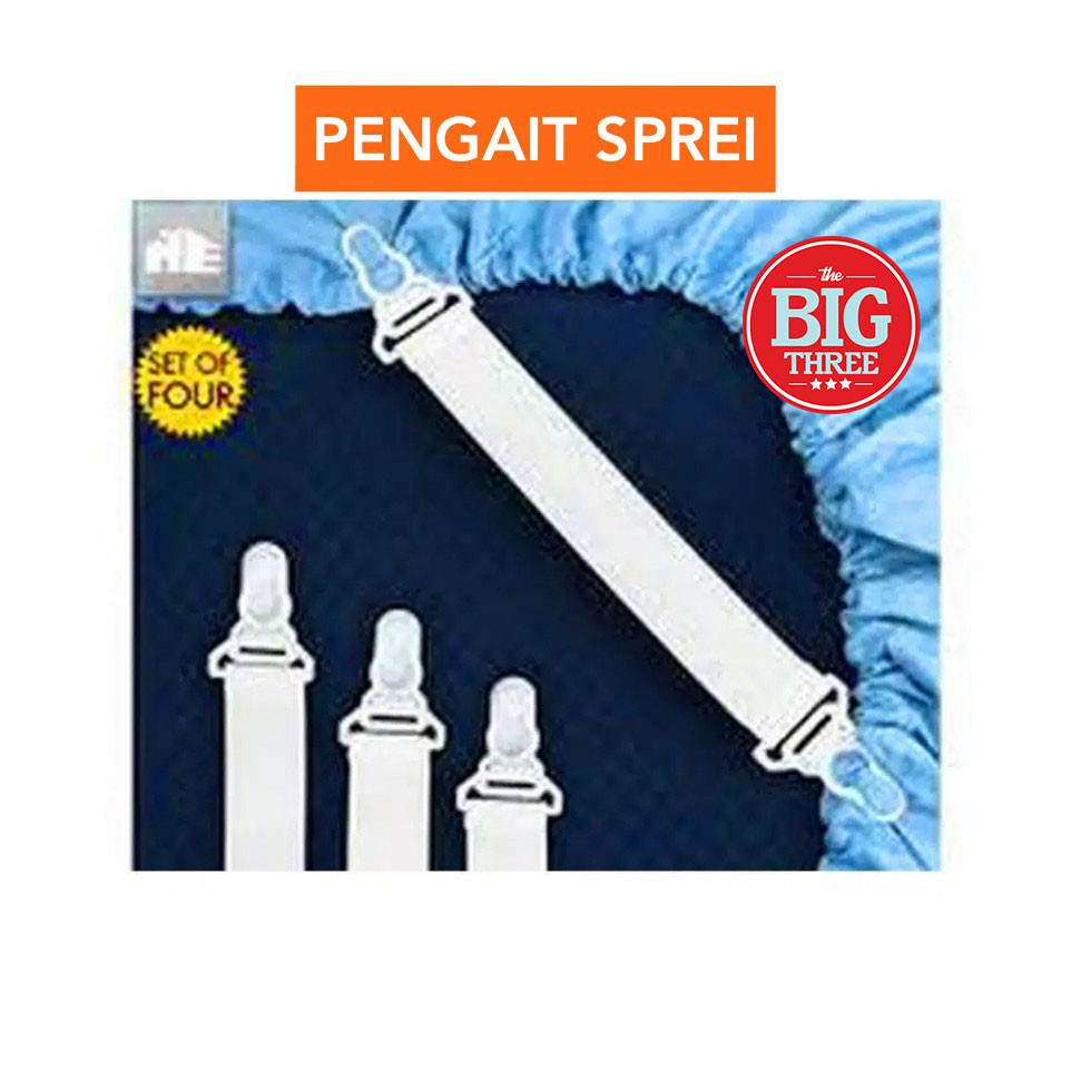 PENGAIT SEPREI / SHEET GRIPPERS [ 1 BUNGKUS = 4 PC ] - Sprei thebig3