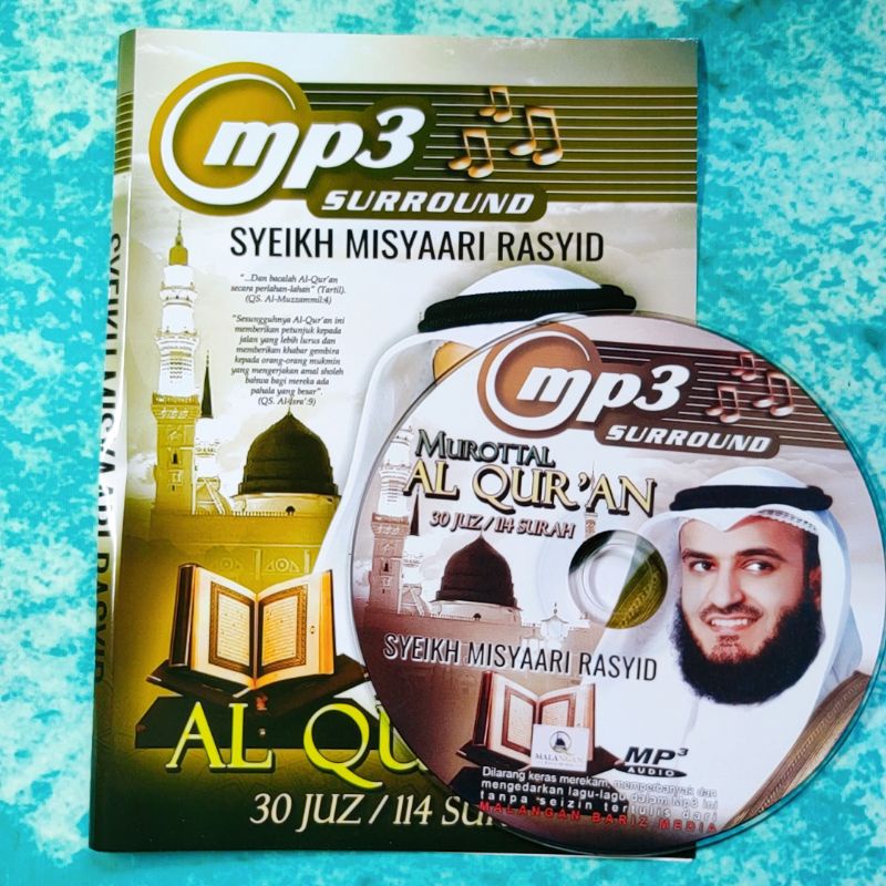 KASET CD MP3 ORI AUDIO PENGAJIAN MUROTTAL AL QURAN SYEIKH MISYAARI RASYID - AUDIO LAGU MENGAJI MUROT