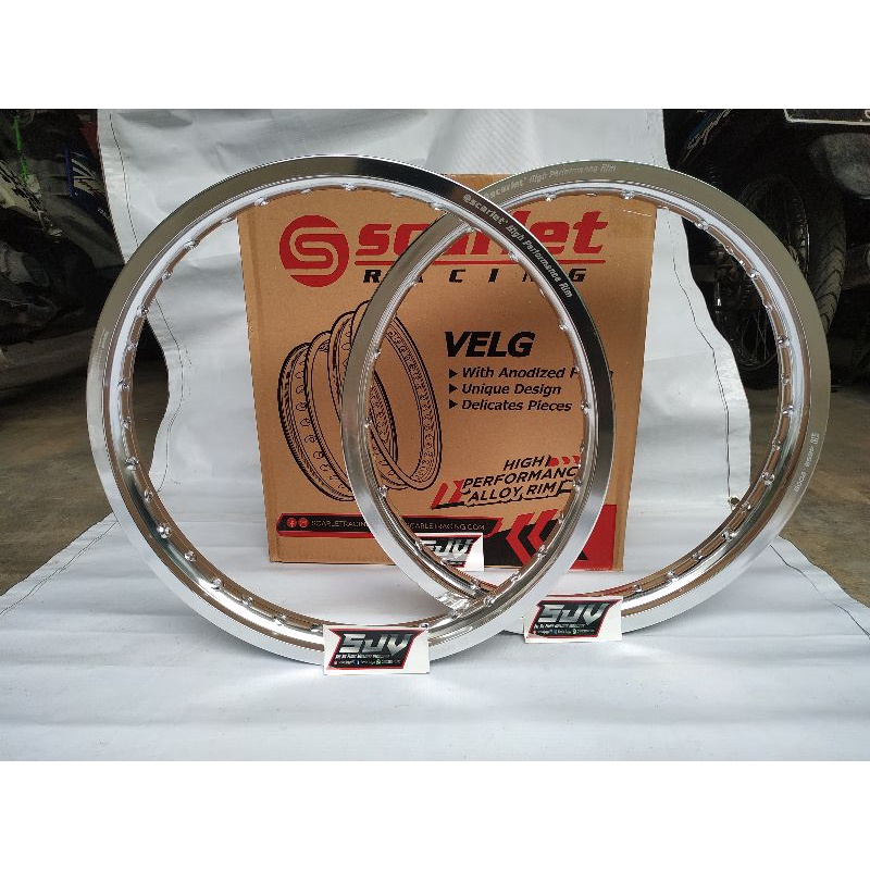 VELG/KLOWONGAN SCARLET RACING SET UKURAN 17- 160/185 TERMURAH