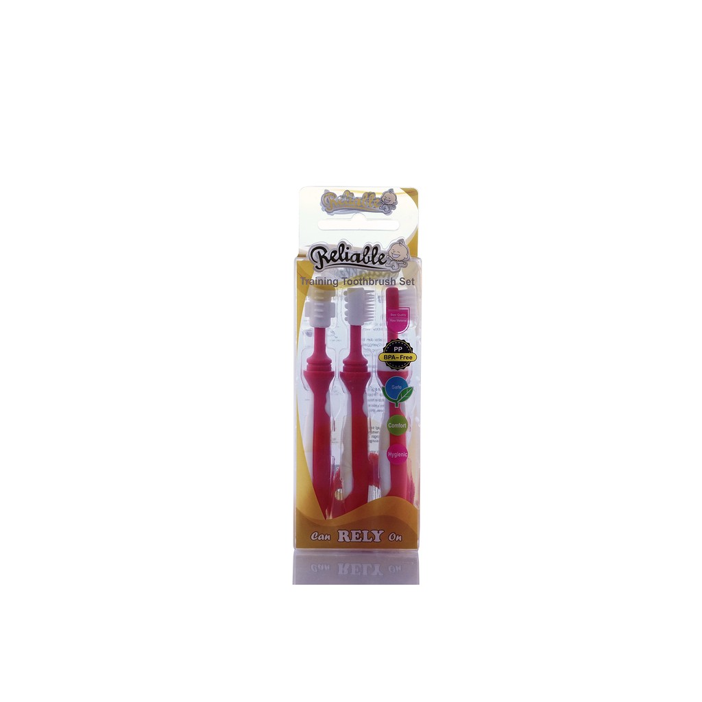 Sikat Terapi Wicara Gusi Lidah RELIABLE Complete Set 3in1 Sikat Gigi Bayi 7903 Sensori speech delay