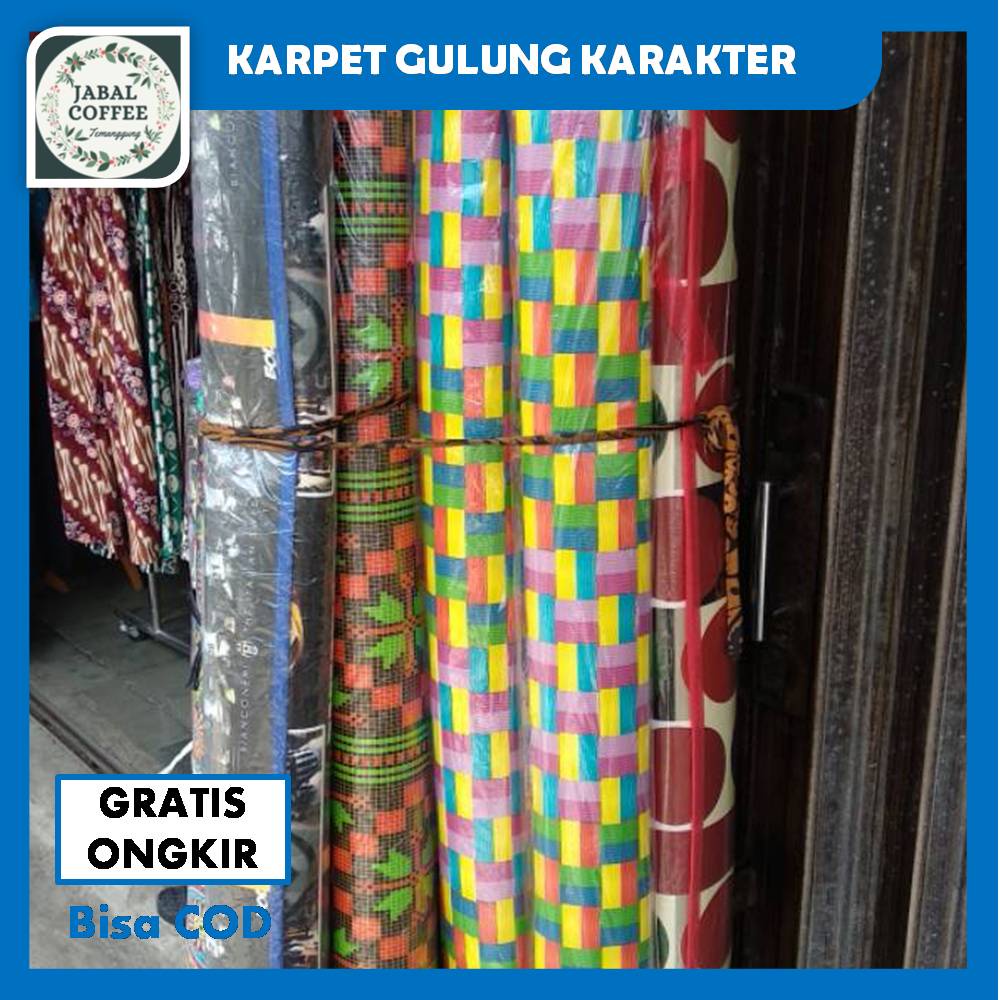 Tikar Plastik Lantai Gulung Motif Kartun / Karpet Kartun Karakter / Karpet Karakter J146