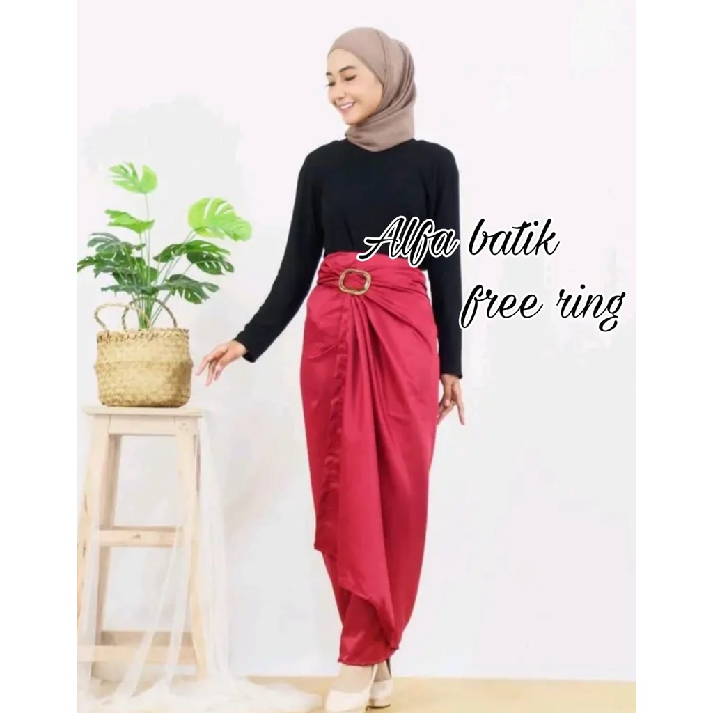 rok lilit polos saten velvet/ rok lilit polos bnyak warna