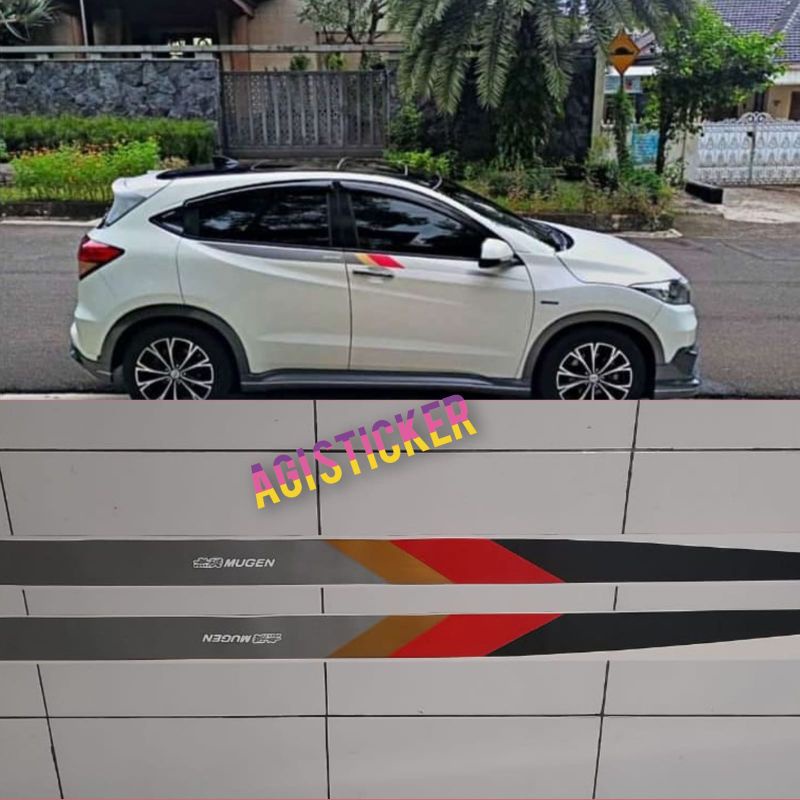 List body stiker Honda HRV Mugen / List body stiker Honda HRV - Mugen