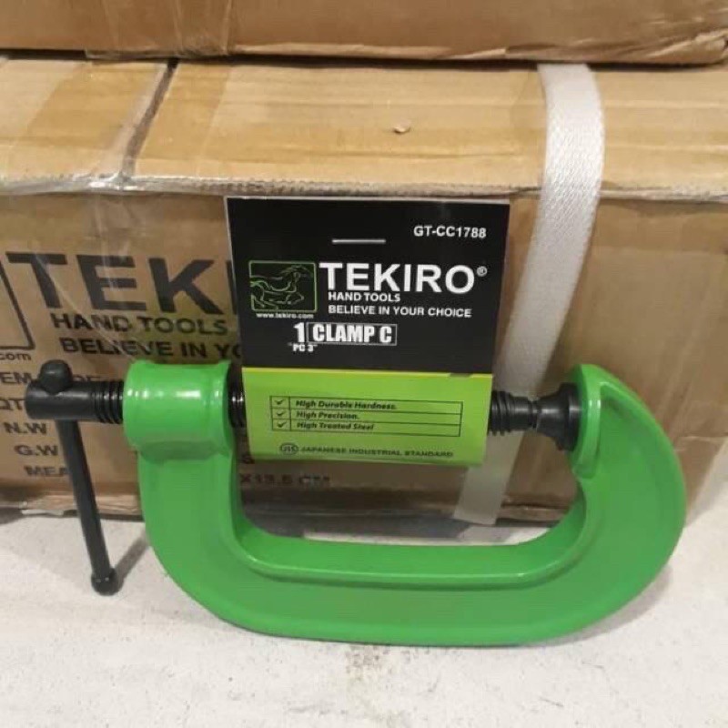 clamp C ukuran 3 in / klem / catok penjepit TEKIRO