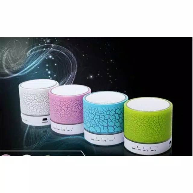 Speaker Bluetooth Mini S10 Model Kaca Retak