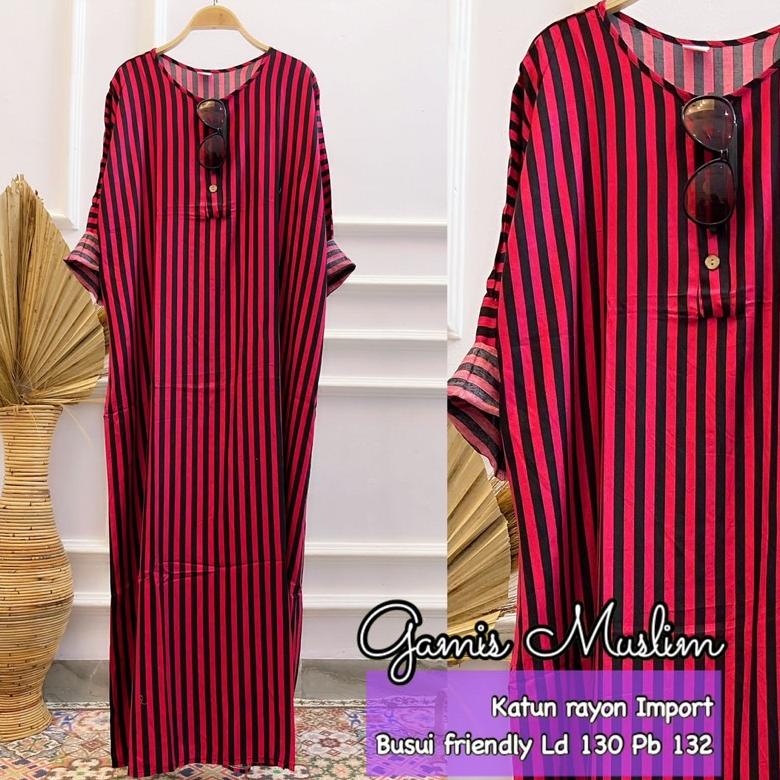 Daster Muslim Lengan Panjang Habel, J & L Panjang Semata Kaki