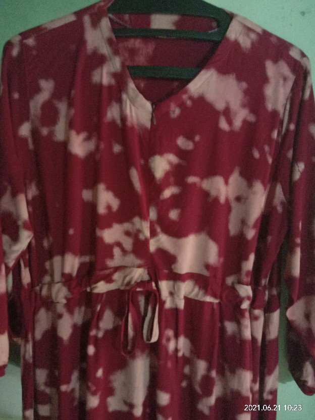 Gamis Tie Dye Shibory Busui || Shibory Tie Dye || Batik Pekalongan Maju