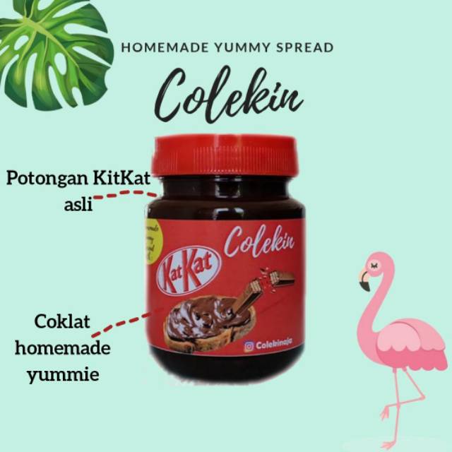 

Selai Colekin rasa katkat (kitkat)