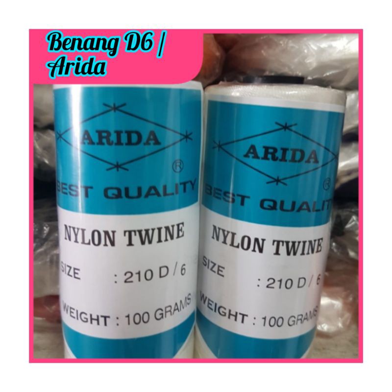 BENANG NYLON D6 / BENANG NILON ARIDA D6 / BENANG CONEST D6 / BENANG D6