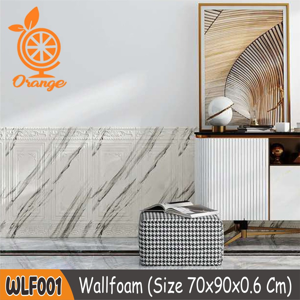 Wallpaper dinding 3d foam timbul / Wallpaper dinding kamar tidur anak wallpaper stiker dinding rumah Motif Kayu Elegan