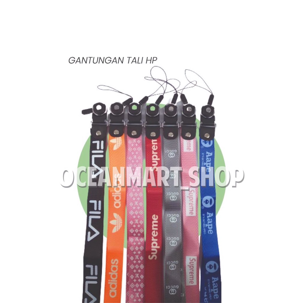 Tali HP Aneka Brand - Tali Gantungan Handphone - Tali Gantungan Motif/Karakter