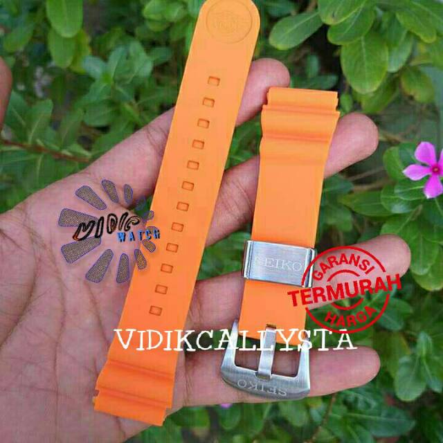 STRAP TALI JAM SEIKO DIVER PROSPEX SKX007 22 MM SILICONE SOFT PREMIUM