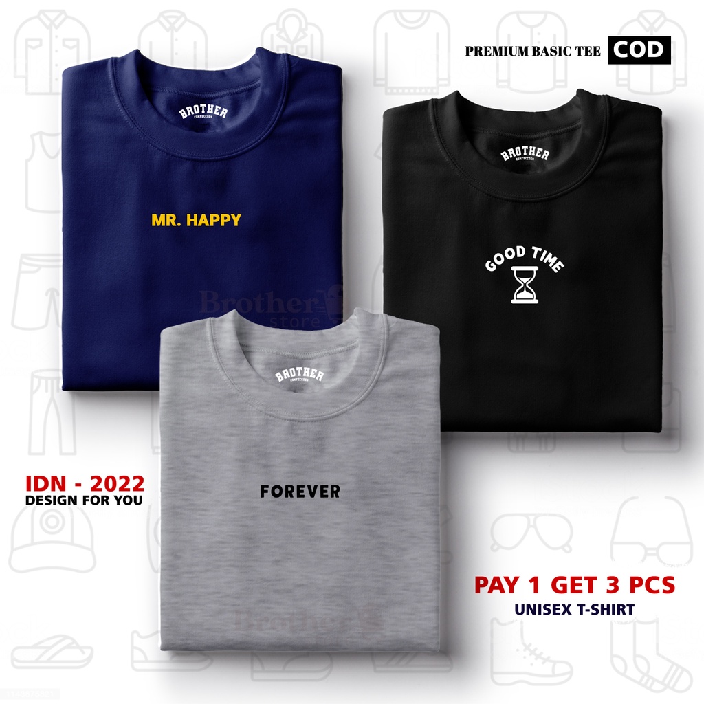 BUY 1 OR 3 PCS ( PROMO COD ) BROTHER STORE / Kaos Distro100% Catoon Combed 30s / ArticelCMFG