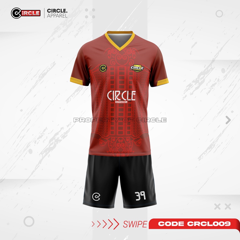 [ BISA SATUAN ] Jersey futsal / sepakbola original circle full printing