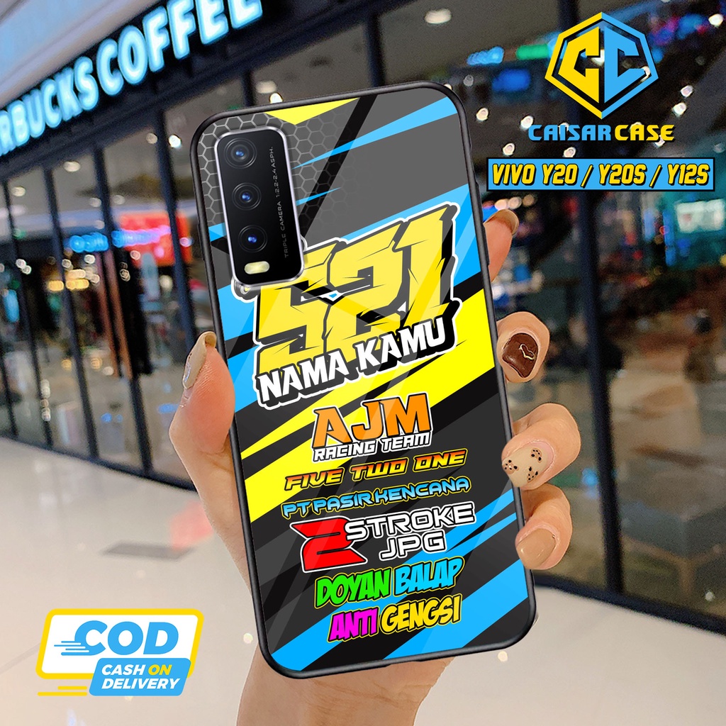 Kaisar Case - Case Hp Racing  Vivo Y20 / Y20S / Y12S (2D02RC) Bisa Pakai Nama Dan Nomor Sesukamu Fas