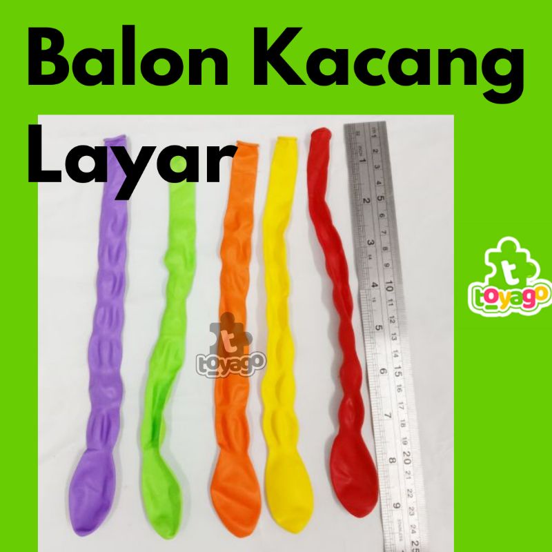 Balon Kacang Besar Lembar 40 Pcs Grosir Murah