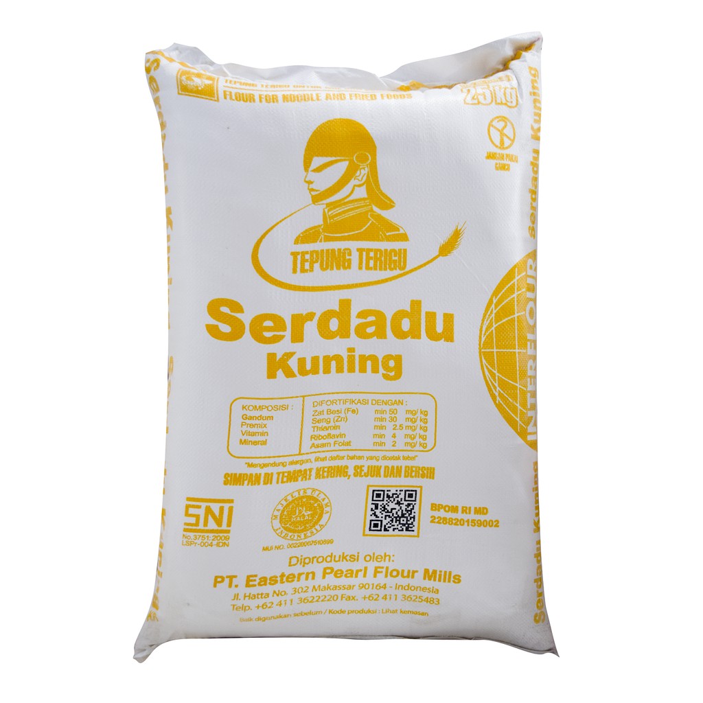 Tepung Terigu Serdadu Kuning 25 kg | Tepung Terigu 25kg