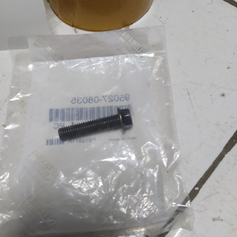 BOLT, FLANGE BAUT KLEM SAMBUNGAN KNALPOT R25 MT25 WR155 XMAX 250 ORI YAMAHA 95027-08035