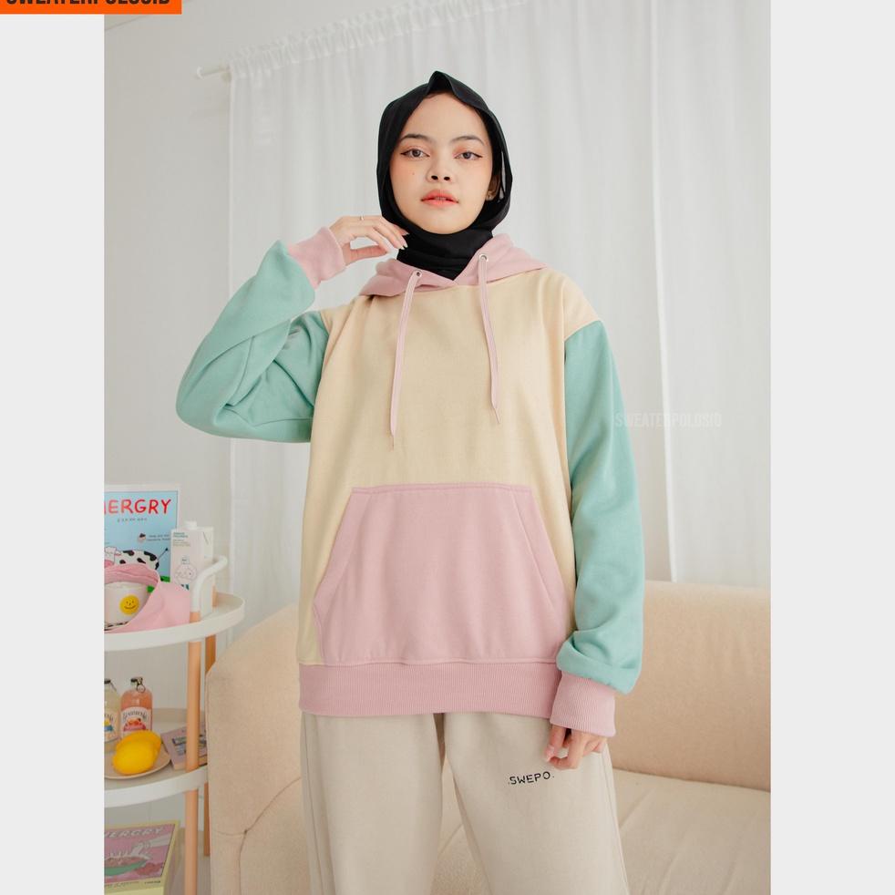 <KaZ ✮> SWEATERPOLOSID Hoodie Jumper Tricolor Size M - XXL ( Pria & Wanita ) //Ready banyak