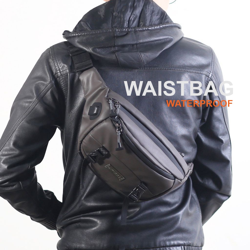 Waistbag Pria Wanita Waterproof Original Bahan Polyester Bimo - Yakut Mokamula