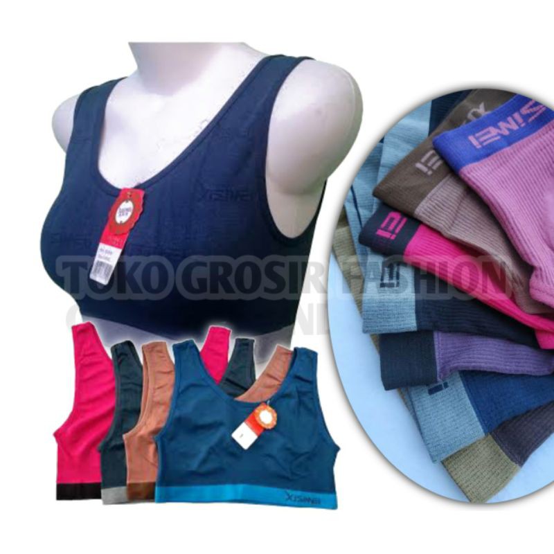 BRA INSTAN BH WANITA MINISET RAJUT REMAJA DEWASA SEAMLESS BRA XISIMEI BREITEX