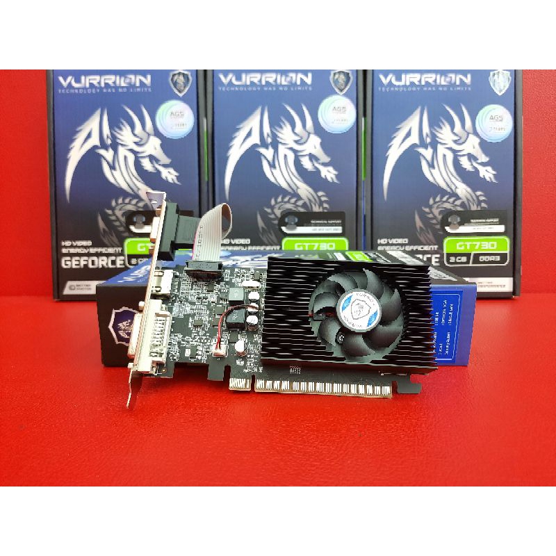 Ready Vga Card Gaming Vurrion Nvidia Geforce Gt730 ddr3 2gb 128Bit New Termurah Garansi Resmi 2Tahun