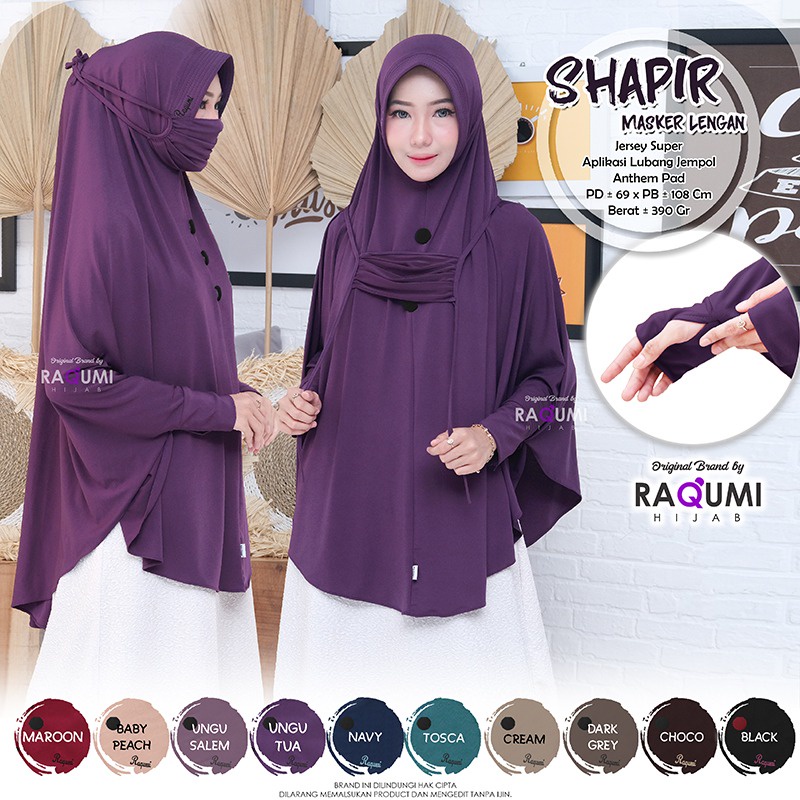 Hijab Lengan Shapir Original by Raqumi Hijab