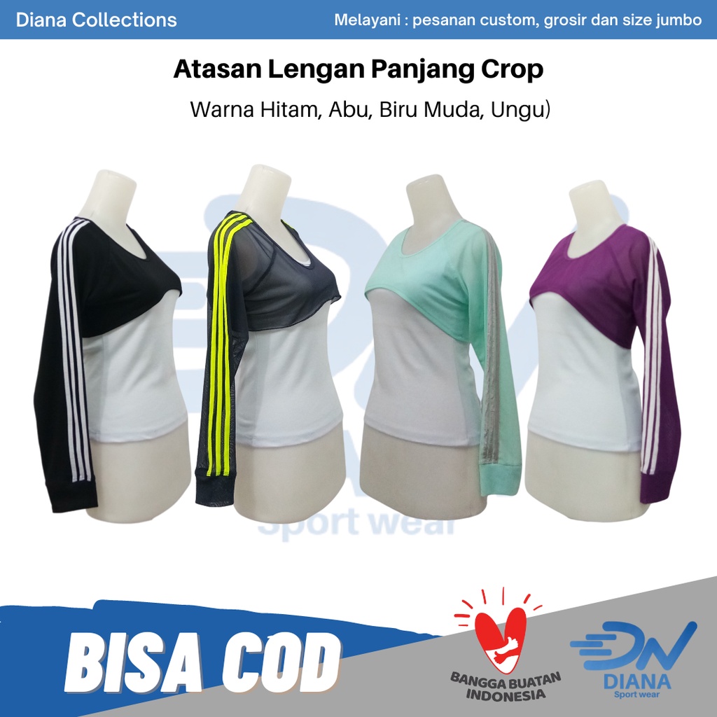 baju senam tile jaring | crop tile atasan tile panjang | atasan tile baju senam wanita | atasan tile