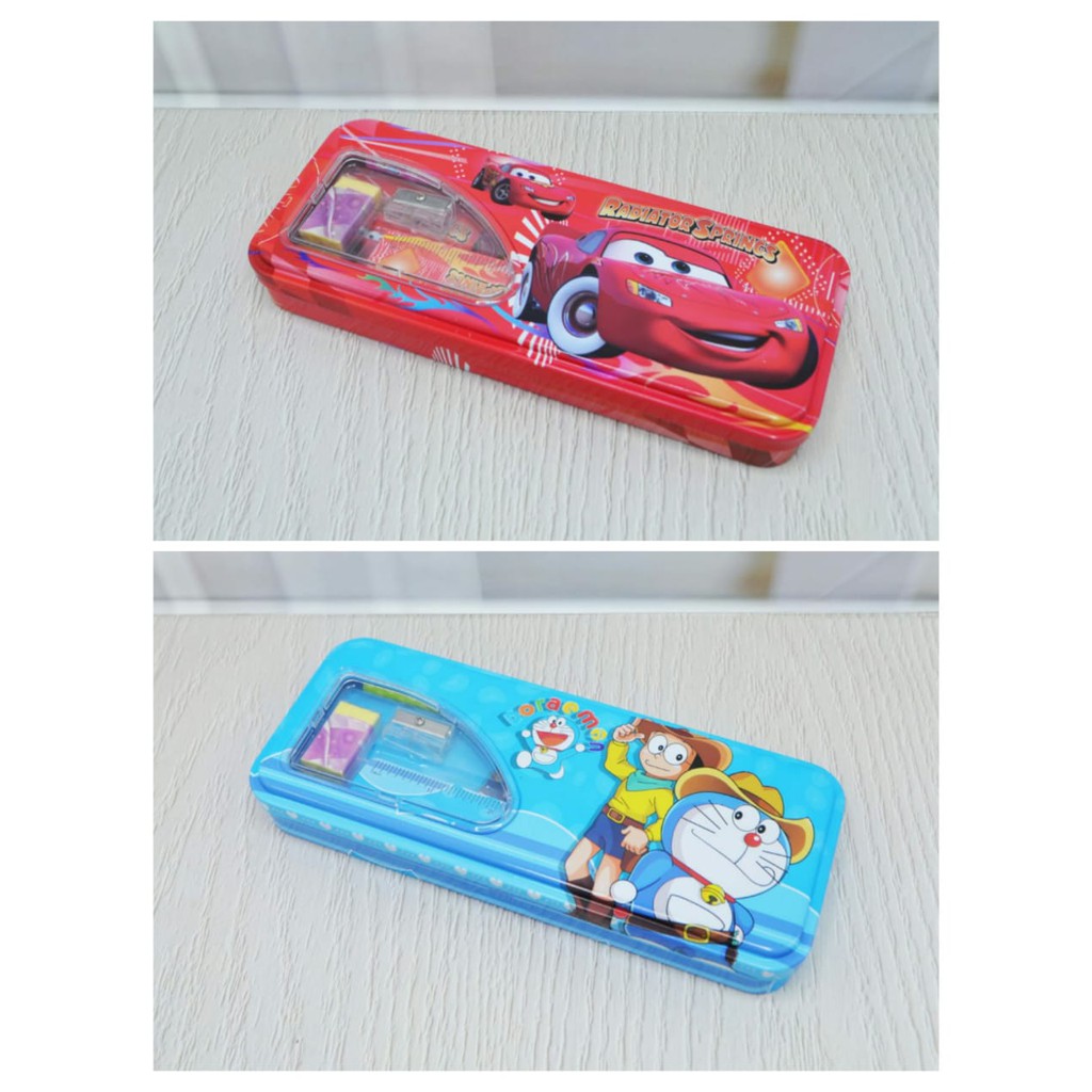 

05153 tepak doraemon tempat pensil doraemon tepak cars dan isinya