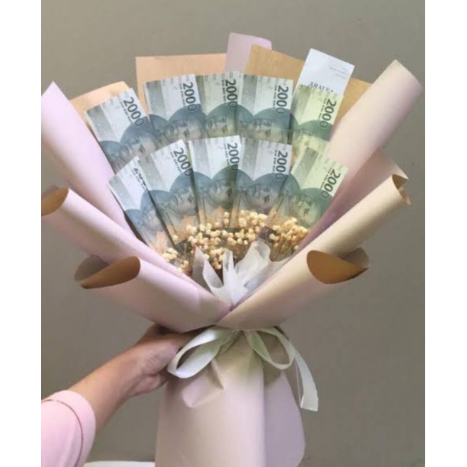 buket uang 2000 an /untuk wisuda/hari ibu /ulang tahunpacar
