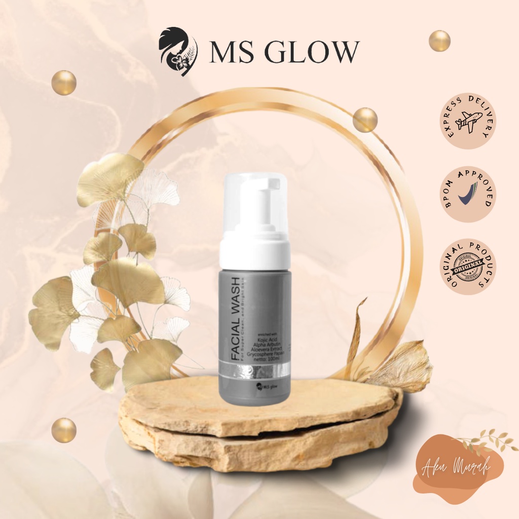 ✨ AKU MURAH ✨ MS GLOW Facial Wash - Sabun Cuci Wajah BPOM