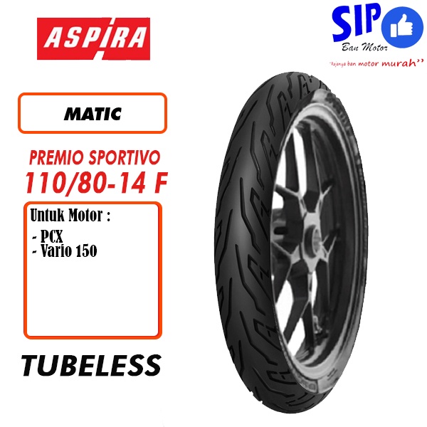 Ban motor matic Aspira Premio Sportivo 110 80 14 F Tubeless