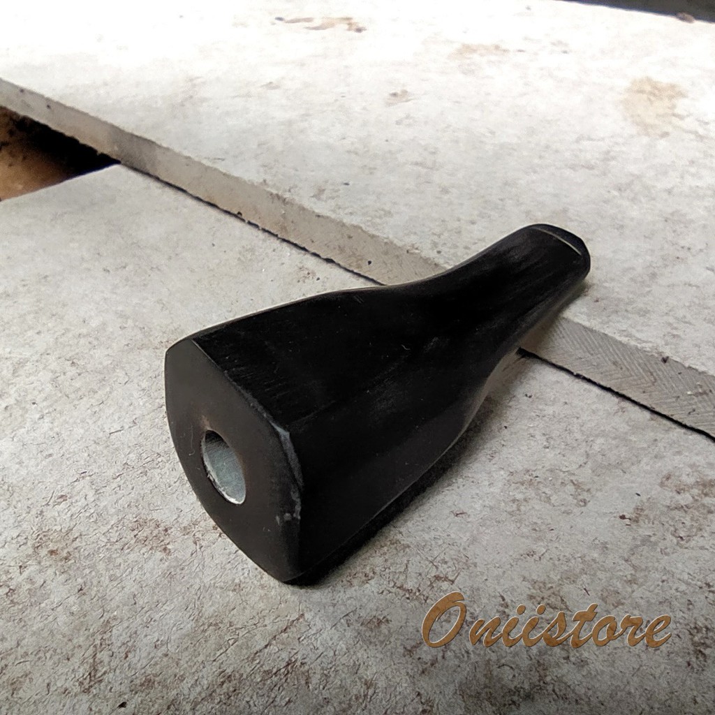 Pipa rokok pendek bahan tanduk asli/pipa rokok pucuk atau ujung tanduk asli