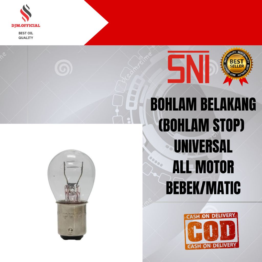 BOHLAM REM MOTOR LAMPU STOP BELAKANG MOTOR BOHLAM BELAKANG UNIVERSAL ALL MOTOR