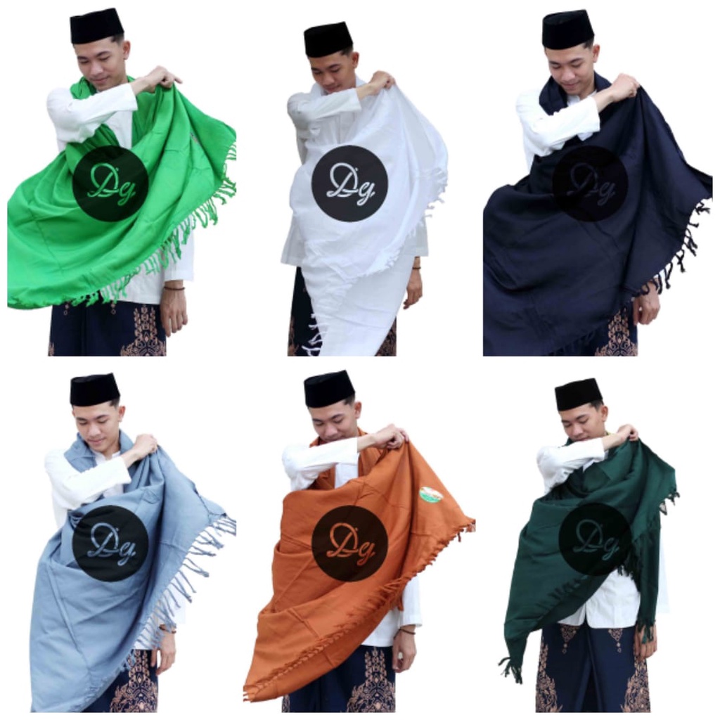 Sorban Rida Hijau Polos Panjang Rida Solo Rayon Surban Habib Haji Antar