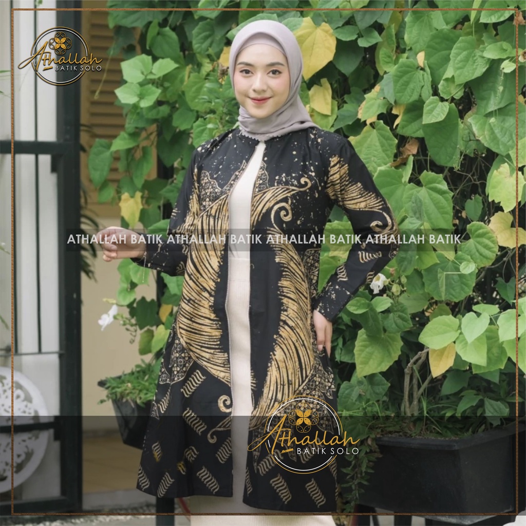 Blouse Batik Kerja Kantor Wanita Batik Solo Premium