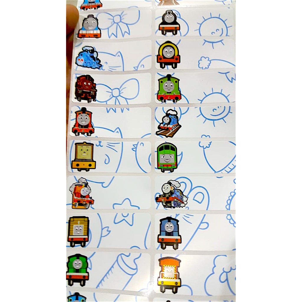 

Label nama anti air stiker waterproof White Thomas