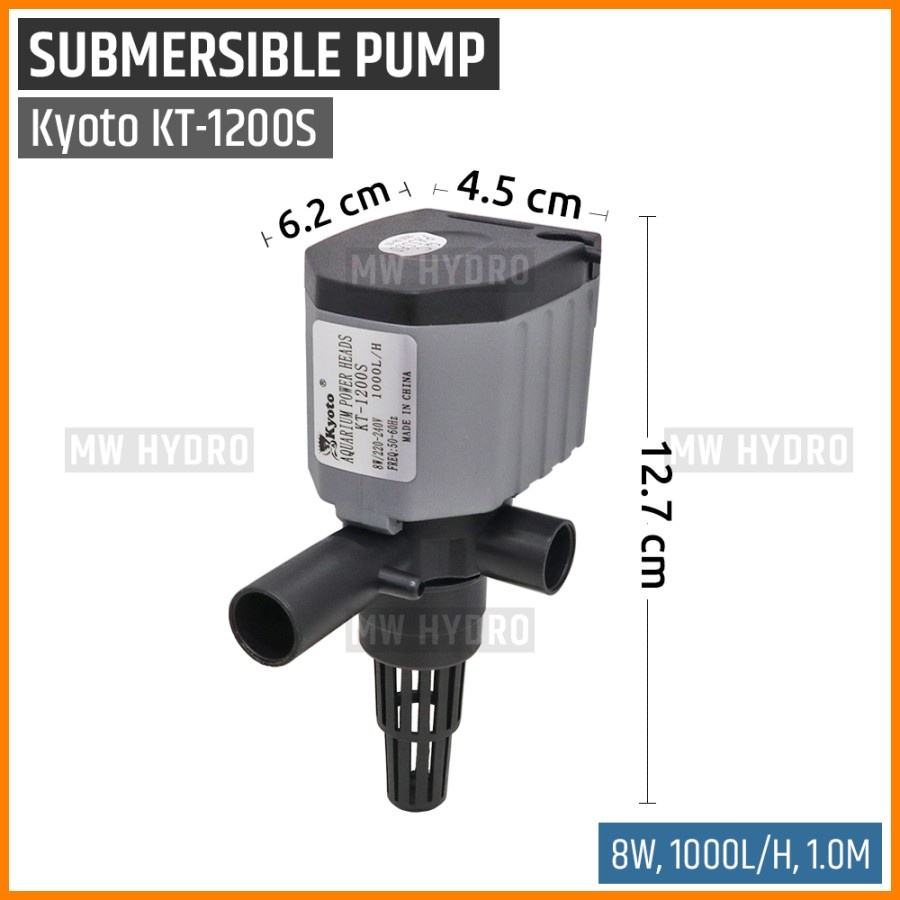 KYOTO KT-1200S, Submersible Water Pump, 3 in 1 - Pompa Air Celup