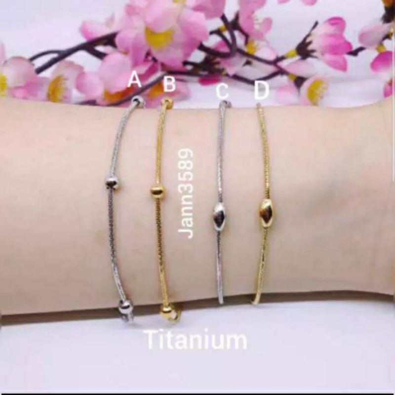 Gelang paper clip  titanium anti karat&amp;alergi G-50