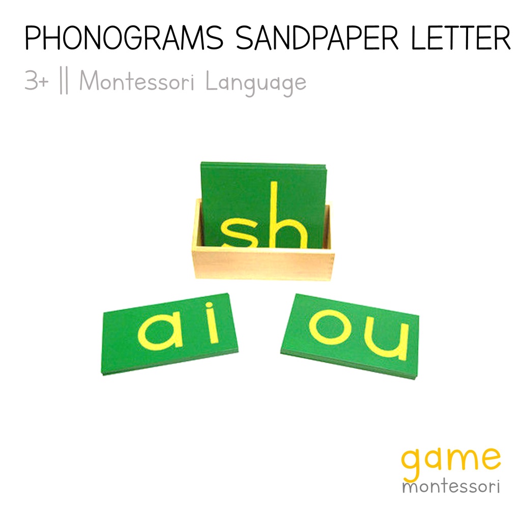 Jual Game Montessori Phonograms Sandpaper Letter Shopee Indonesia