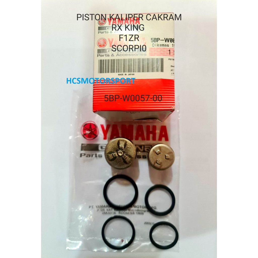 PISTON KALIPER CAKRAM RX KING F1ZR F1 SCORPIO ORIGINAL ASLI ORI