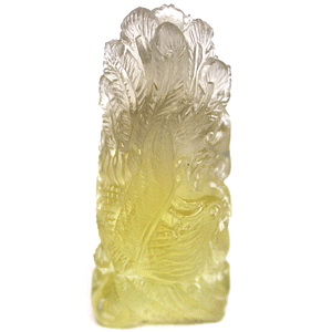 South Sea KuanYin on Phoenix Carved in Natural Citrine 39.20Ct CV092