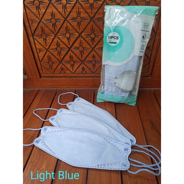 Masker kf94 biru muda / kf94 baby pink / kf94 hijau / masker kf94 warna isi 10 / farashop