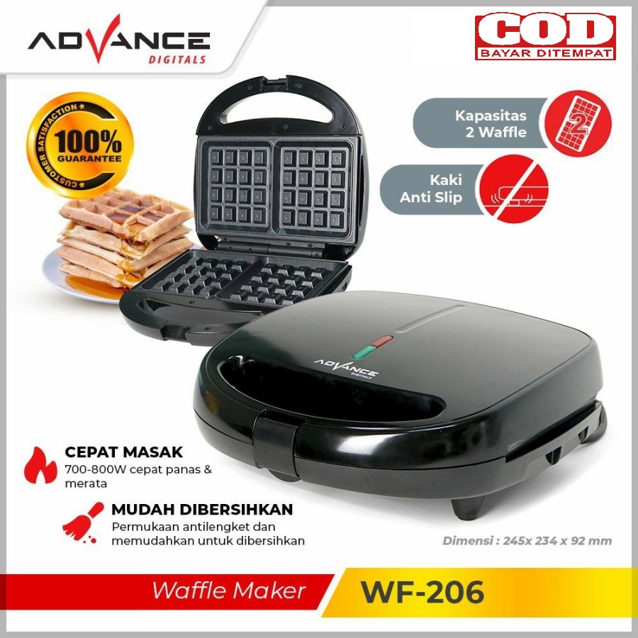 Advance Waffle Maker WF 206 garansi original new