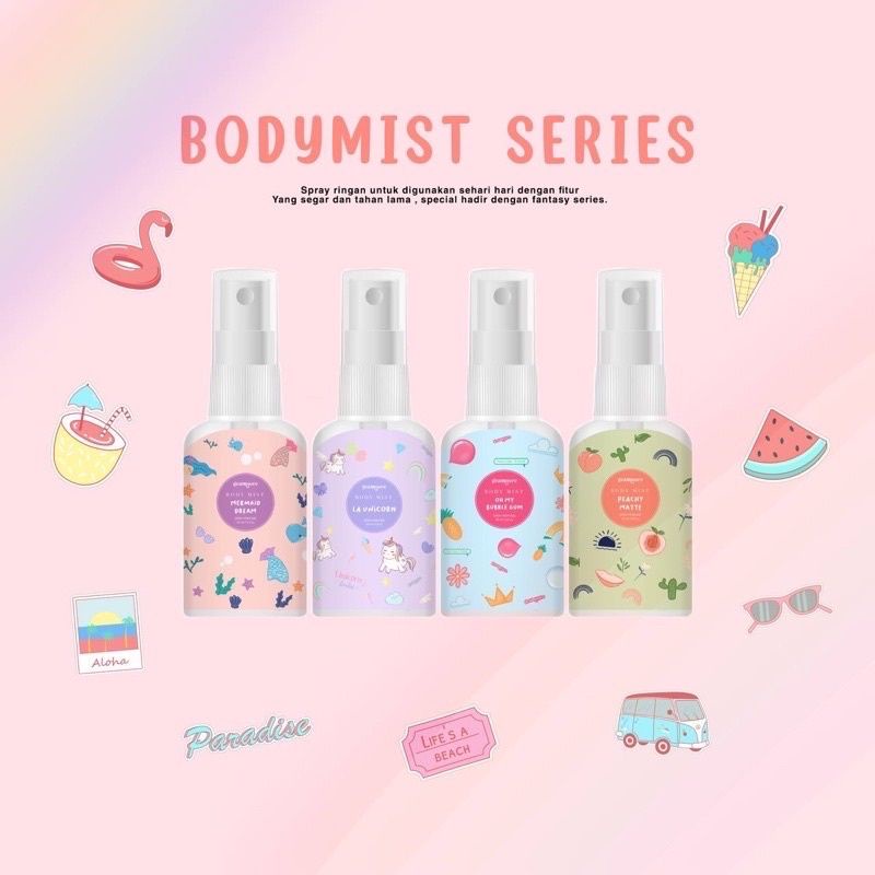 [Per Pc] Geamoore Body Mist Series Original BPOM Parfum Wewangian Bodymist