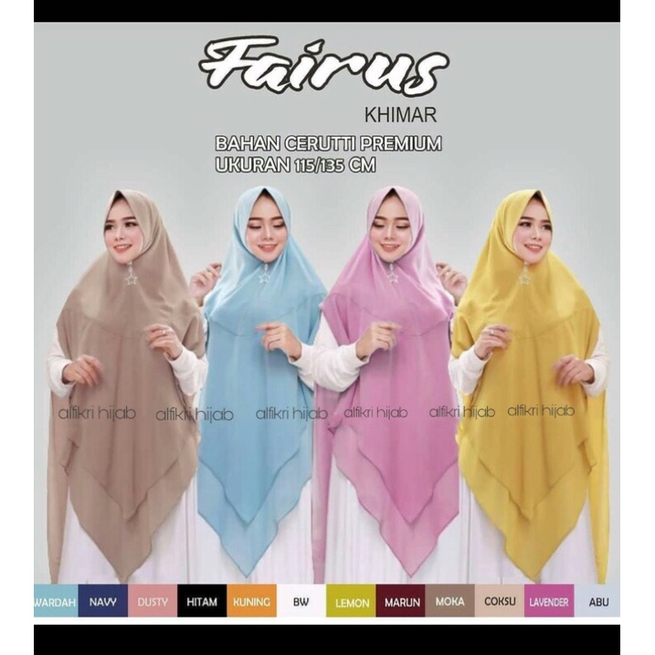Hijab Murah/Jilbab/Khimar Fairuz