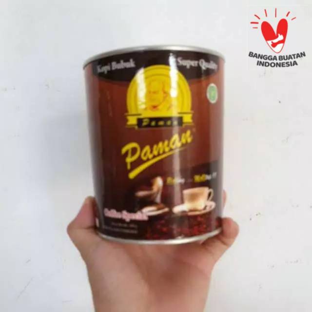 

Kopi Bubuk Hitam Mantap Asli Cap Paman Jambi 300gr