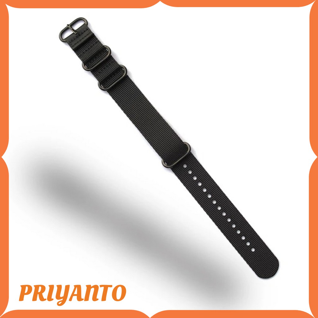 Strap Tali Jam Tangan Canvas Nylon PVD 20 22 24mm Free Pen Premium WATCH BEND PREMIUM