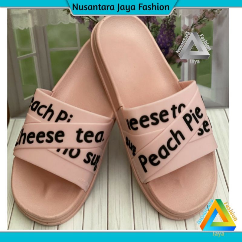 Sandal Jelly Wanita [ 2088-10 ] Sandal Balance / Sandal Wedges