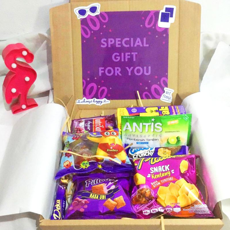 

SNACK BOX TEMA UNGU (PURPLE) UKURAN MEDIUM